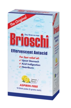 Brioschi Effervescent Travel Packs, 10 Sticks Packs