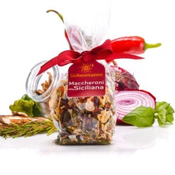 Siciliatentazioni Macaroni Sicilian, Ready Mix, 2.46 Oz | 70g -Piccolos Gastronomias maccheroni alla siciliana 24