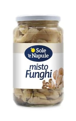 O Sole E Napule Mixed Mushrooms In Brine, 19 Oz | 540g