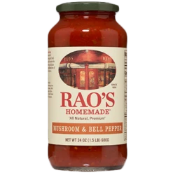 Rao's Mushroom And Bell Pepper Sauce, 24 Oz Jar
