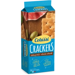 Colussi Crackers Whole Wheat, 500g