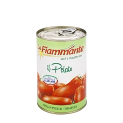 La Fiammante Whole Peeled Tomatoes In Juice, 14 Oz | 400g