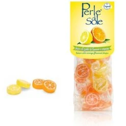 Perle Di Sole Lemon & Orange Slice Hard Candy, 3.52 Oz.