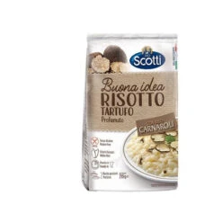 Scotti Risotto With Truffle Mushrooms With Carnaroli Rice, Ready In 12 Min, 7.4 Oz | 210g