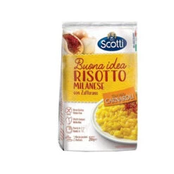 Scotti Risotto Milanese Saffron, With Carnaroli Rice, 7.4 Oz | 210g