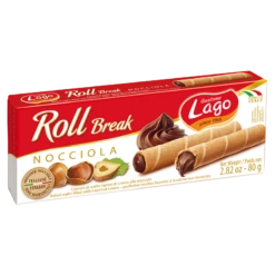 Lago Roll Break Hazelnut, 2.82 Oz | 80g
