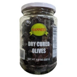 Sanniti Dry Cured Olives, 8.9 Oz | 250g