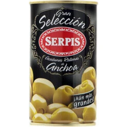 Serpis Manzanilla Olives Stuffed With Anchovy, 150g