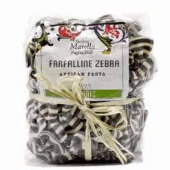 Marella Farfalline Zebra Bowties Organic Pasta From Italy, 8.8 Oz | 250g